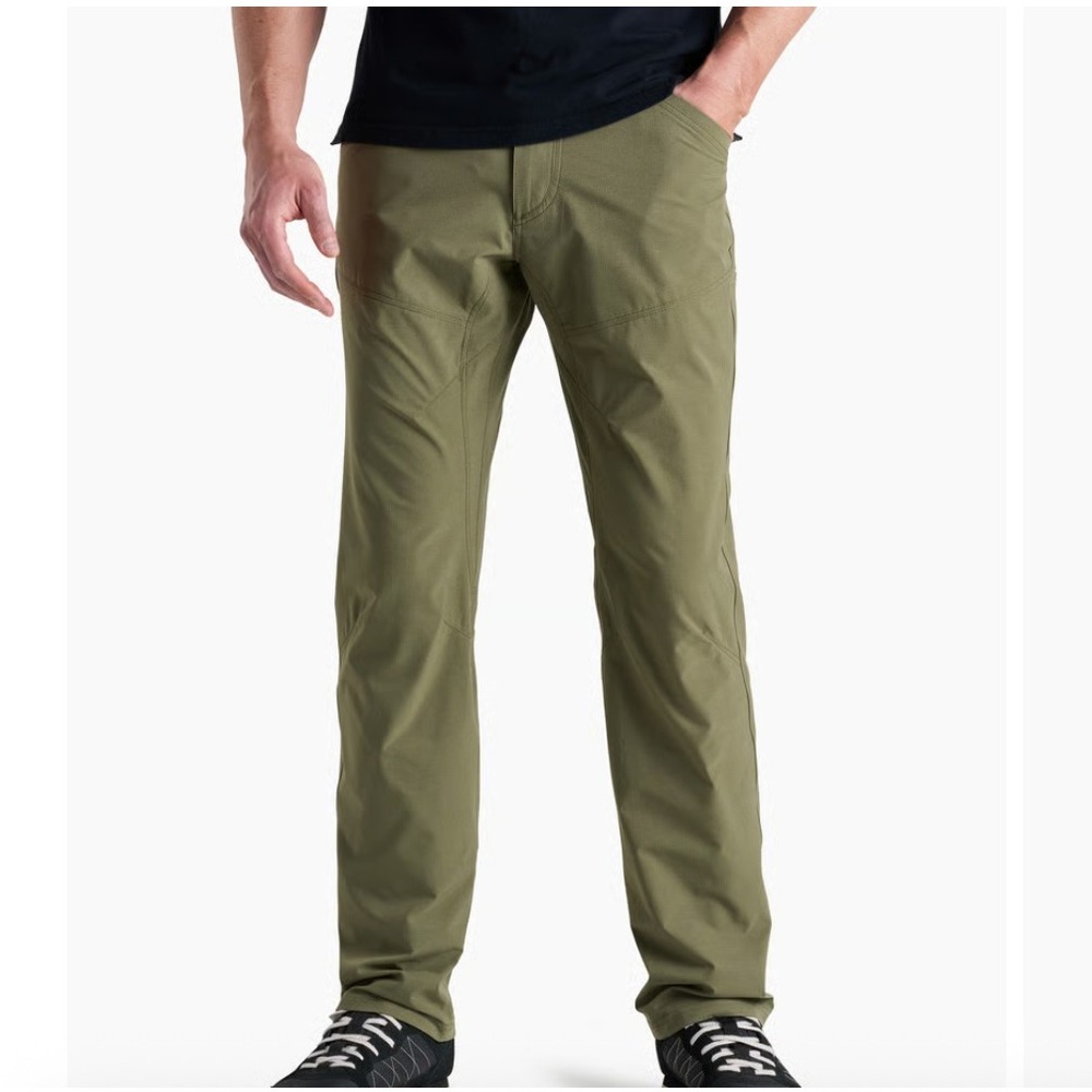 NWT KUHL Mens Silencr Pant 32x34 Olive Green Reflex Softshell Full Fit Ripstop